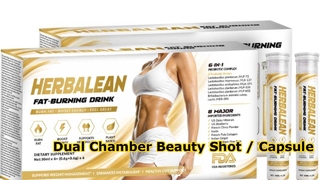 Dual Chamber Beauty Shot / Capsule + Liquid Shot fat burning drink