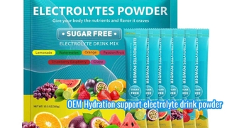 OEM Hydration support electrolyte drink powder with different flavors mixed